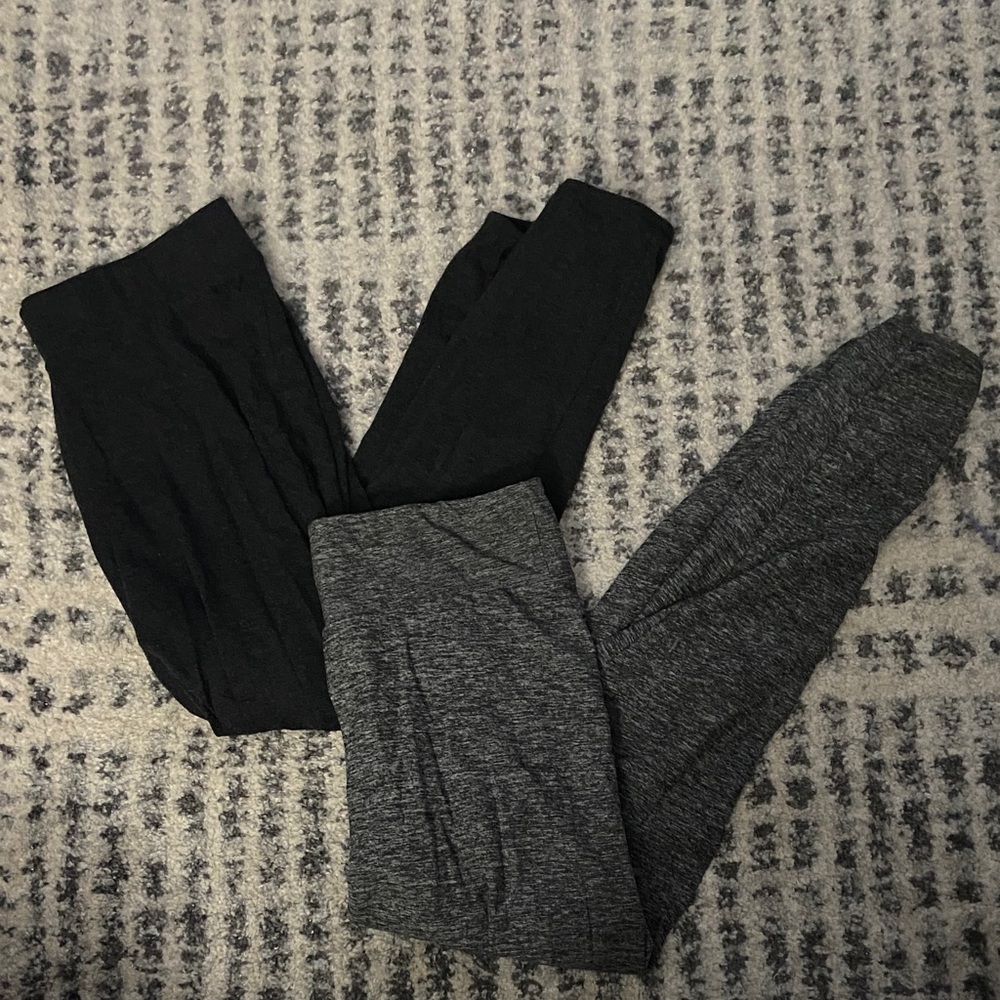 No Boundaries Black and Gray Leggings